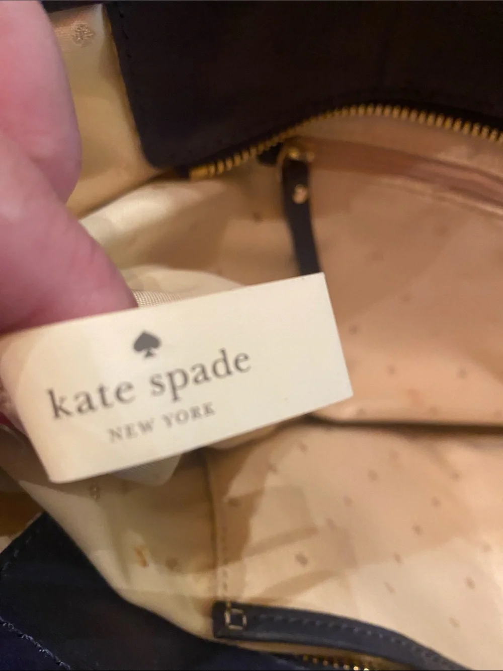 kate spade Pink, Navy & Red Striped Tote